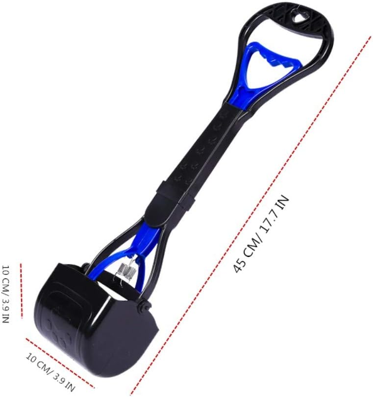 Ceasyde Kotschaufel für Haustiere, 45 cm langer Griff, zum Spazierengehen, für den Innen- und Aussen