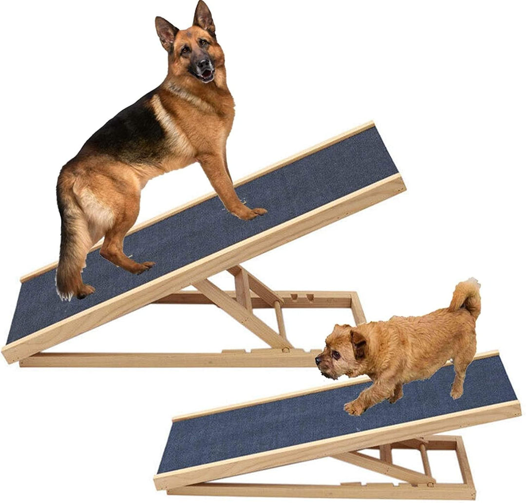 Hunderampe Katzen Rampe Hundetreppe Klappbar Petwalk Hundeleiter Auffahrrampe, für Bett oder Sofa Kl