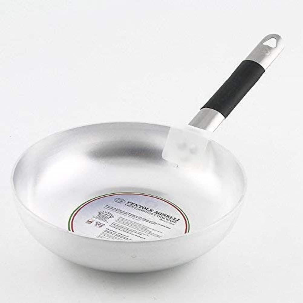 Pentole Agnelli Pfanne Senkkopf Hohe Springseil aus Aluminium, Dicke 3 mm, mit Griff aus Edelstahl C
