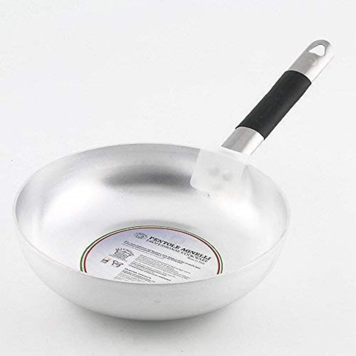 Pentole Agnelli Pfanne Senkkopf Hohe Springseil aus Aluminium, Dicke 3 mm, mit Griff aus Edelstahl C