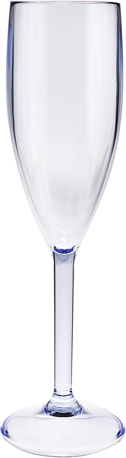 Melamin Camping Geschirr und Glas Set für 4 Personen - 20 Teile - Campinggeschirr - blau weiss - mit