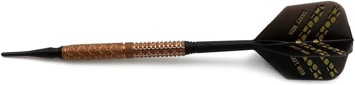 CUESOUL Soft Tip 90% Tungsten Dart Set mit Ölfarbe Finish und ROST Flights 21g handgemachtes bier, 2