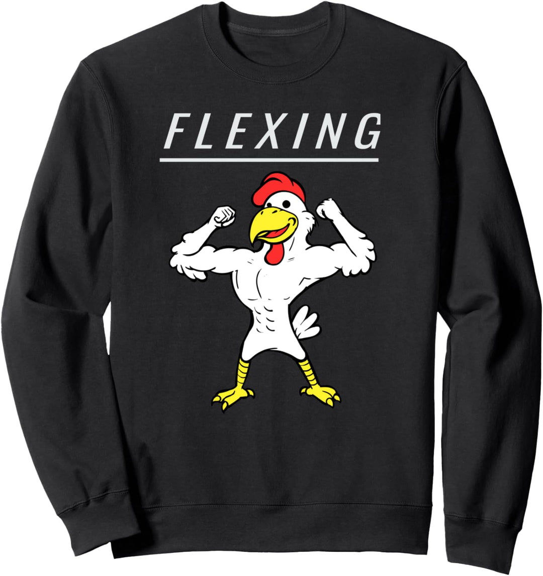Lustiger biegender Röster Sweatshirt