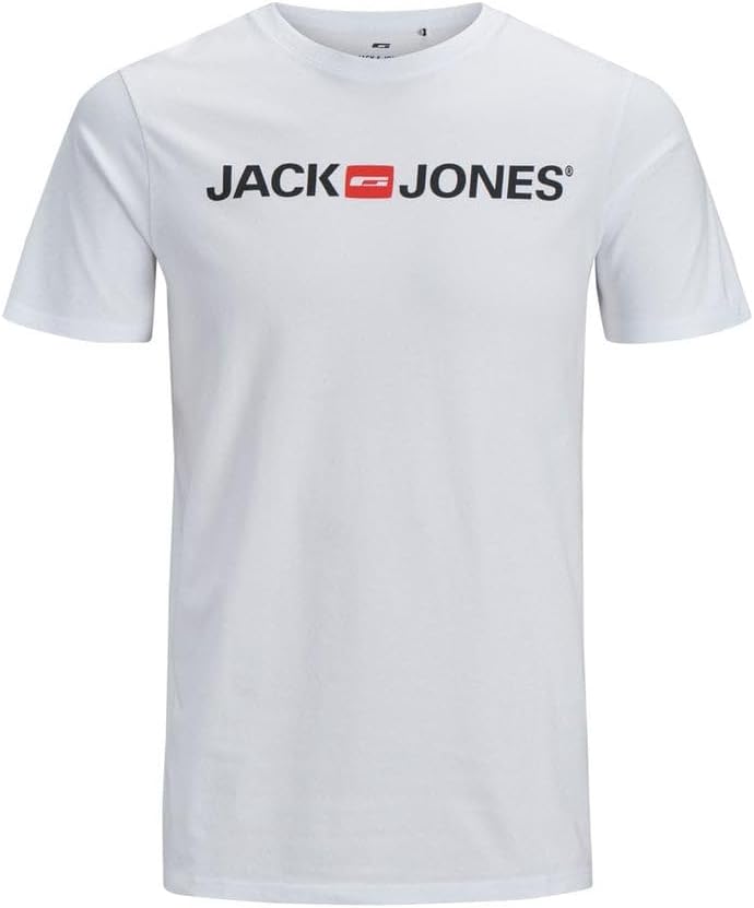 JACK & JONES Male T-Shirt 3er-Pack Logo T-Shirt S Schwarz/Blau/Weiss (/Azul Marino/Blanco), S Schwar