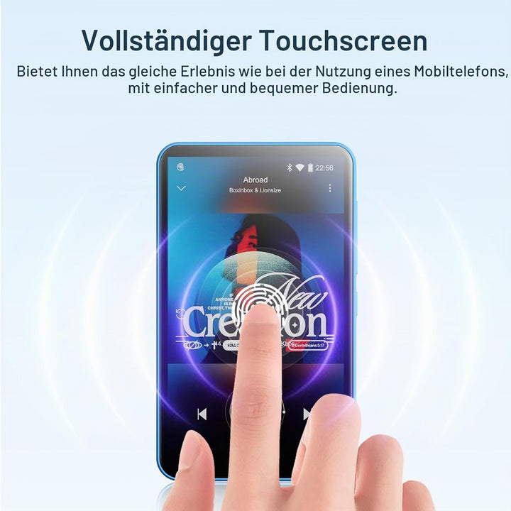 MP3 Player mit Bluetooth und WiFi, Oilsky 80GB 4 Zoll Android 9.0 Mp3, 1080P Touchscreen MP4 Player,
