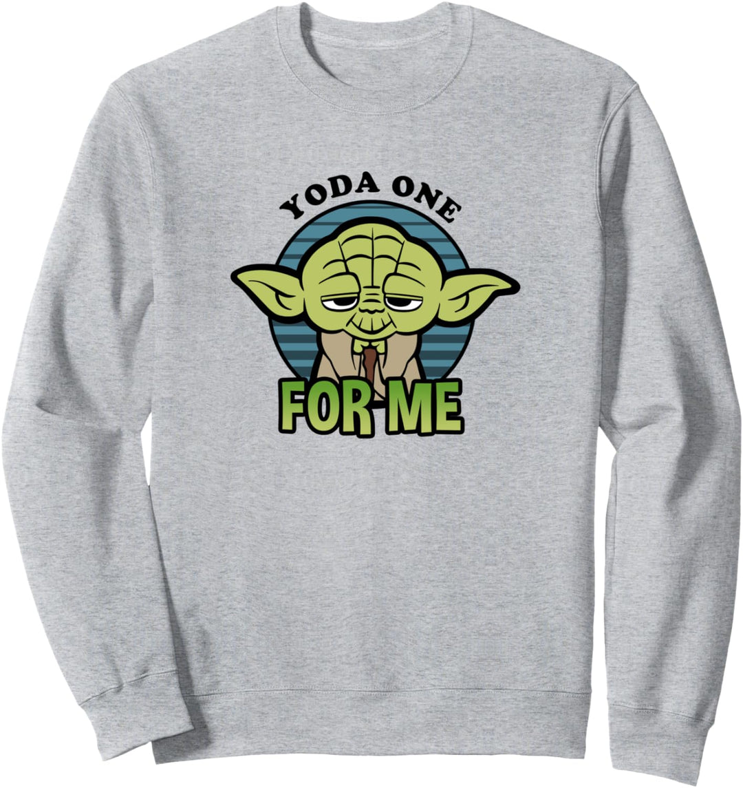 Star Wars Valentine's Day Yoda One For Me V7 Sweatshirt