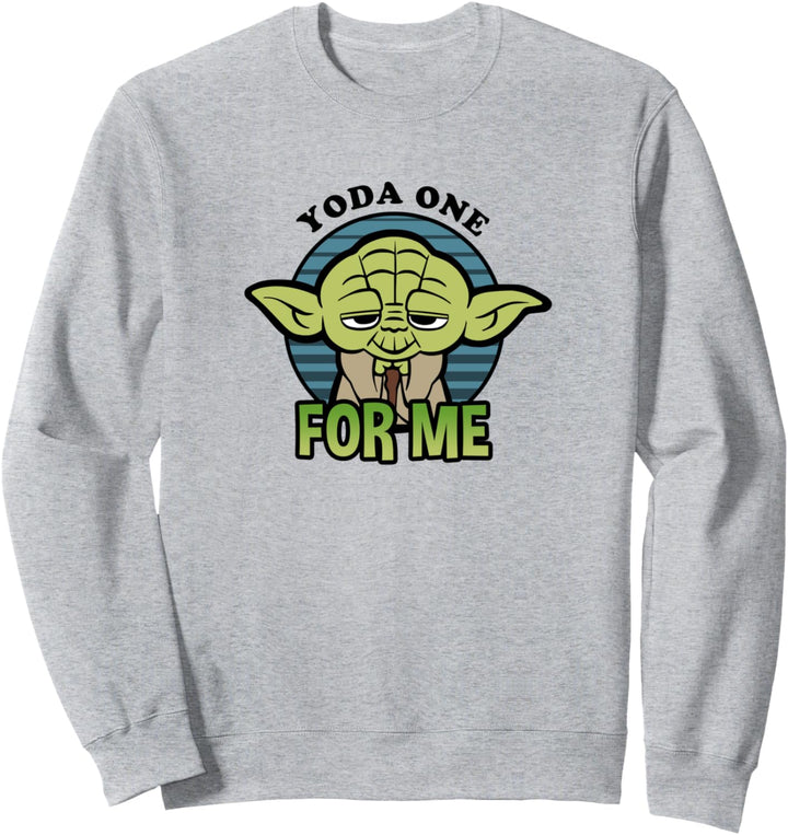 Star Wars Valentine's Day Yoda One For Me V7 Sweatshirt