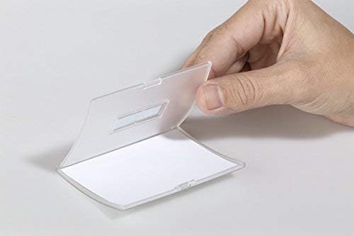 Durable Namensschild Click Fold 10 Stück mit Magnet im druckfertigen Set (54x90mm), mit 200 mikroper
