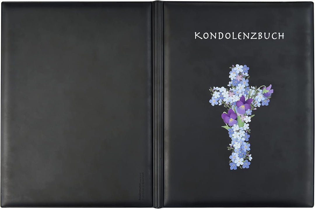 Heidemann Kondolenzmappe Kondolenzbuch für Bestattungsunternehmen Bestatter Bestattungsinstitut Blum