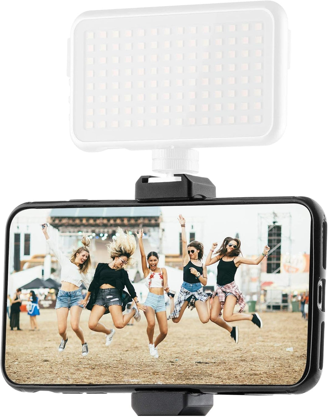 MOJOGEAR 177cm 2-in-1 Stativ - Dreibeinstativ + Einbeinstativ mit Premium Telefonhalterung - Alumini