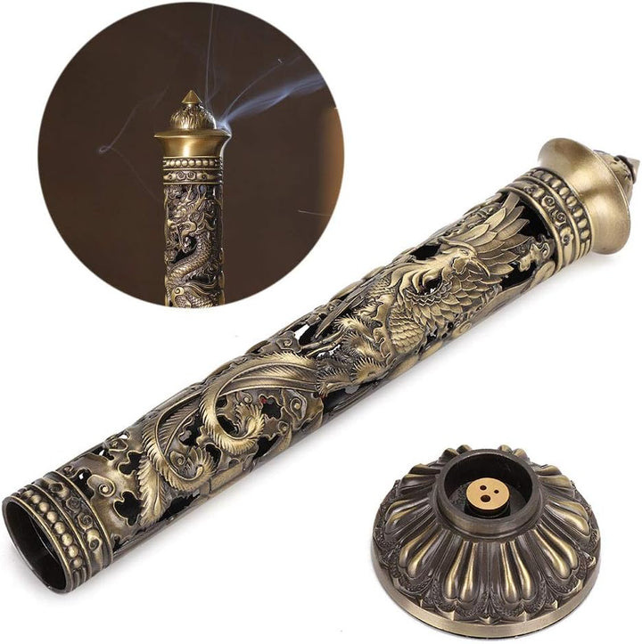 Sxhlseller Vertikaler Weihrauchbrenner, Weihrauchbrenner Tone Dragon Phoenix Relief Einfach Schön fü