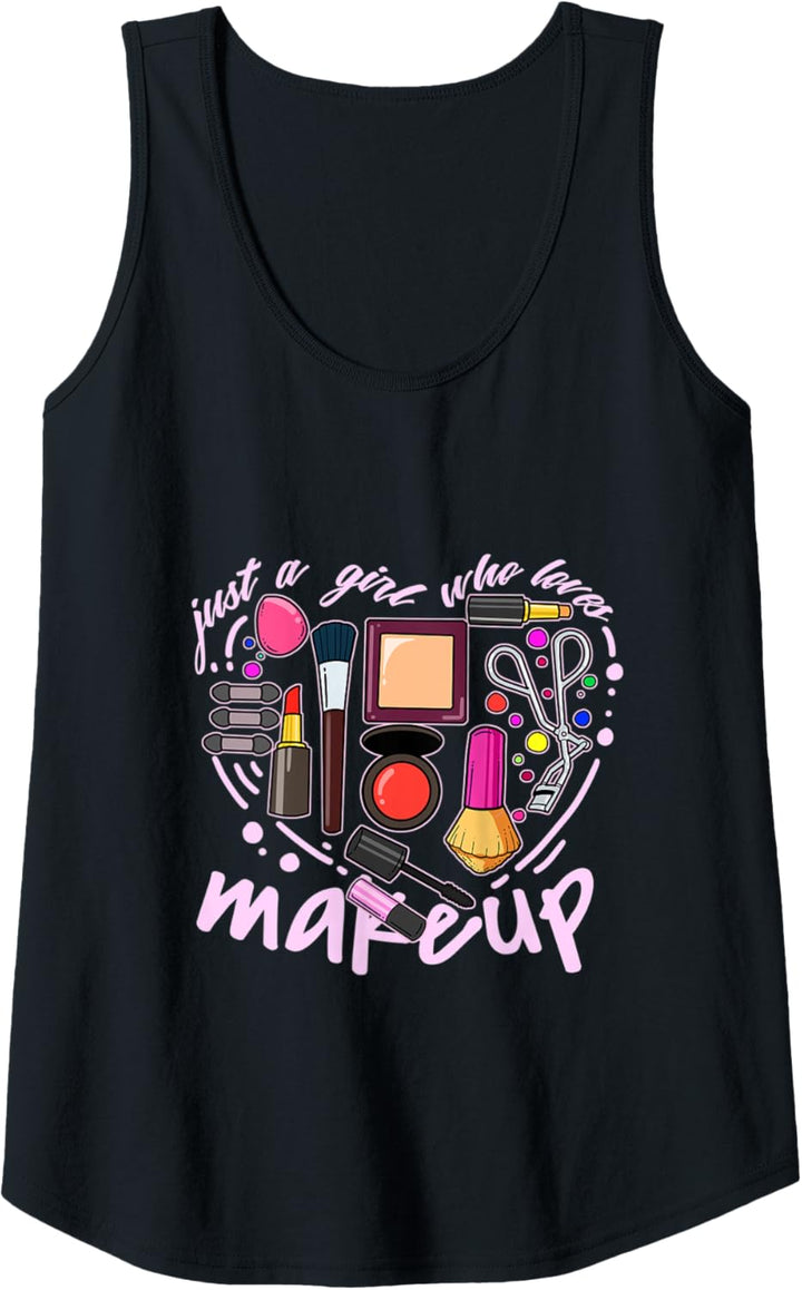 Damen Mädchen Make Up Kosmetik Salon Schminken Beauty Schminken Tank Top