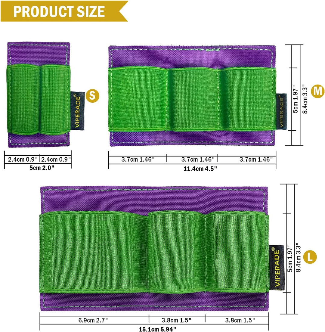 VIPERADE PL6 Elastischer EDC Organiser Klein Klett Organizer Insert,Modulare Elastische Schleife Pan