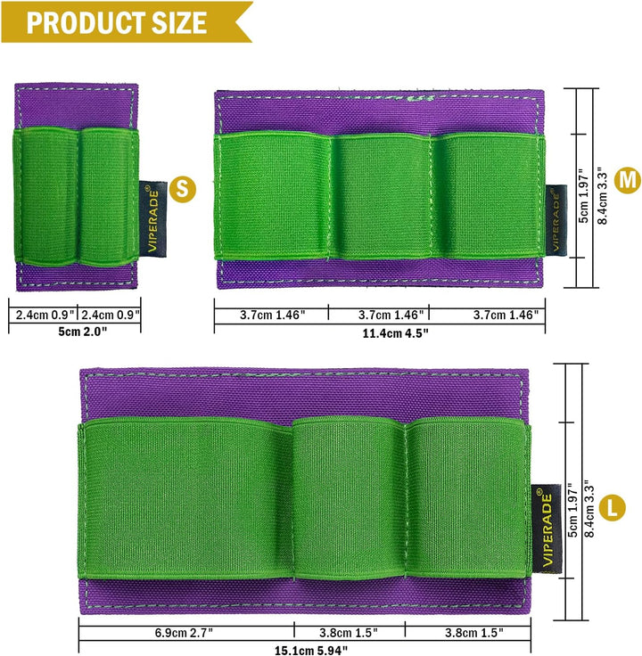 VIPERADE PL6 Elastischer EDC Organiser Klein Klett Organizer Insert,Modulare Elastische Schleife Pan