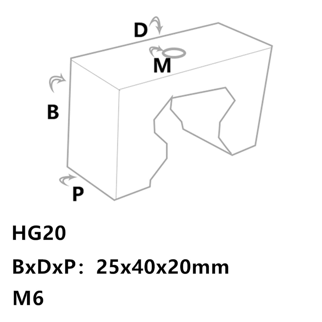 ONLISUM Block begrenzen Fester Ring 4 Stück Schiene Begrenzung Block für Linearschiene HGR20 Anti-St