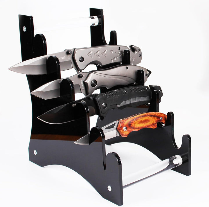 Messerständer, Messerhalter, Messer-Präsentationsständer, Messer-Vitrine, Sammlerstück, Messer-Präse