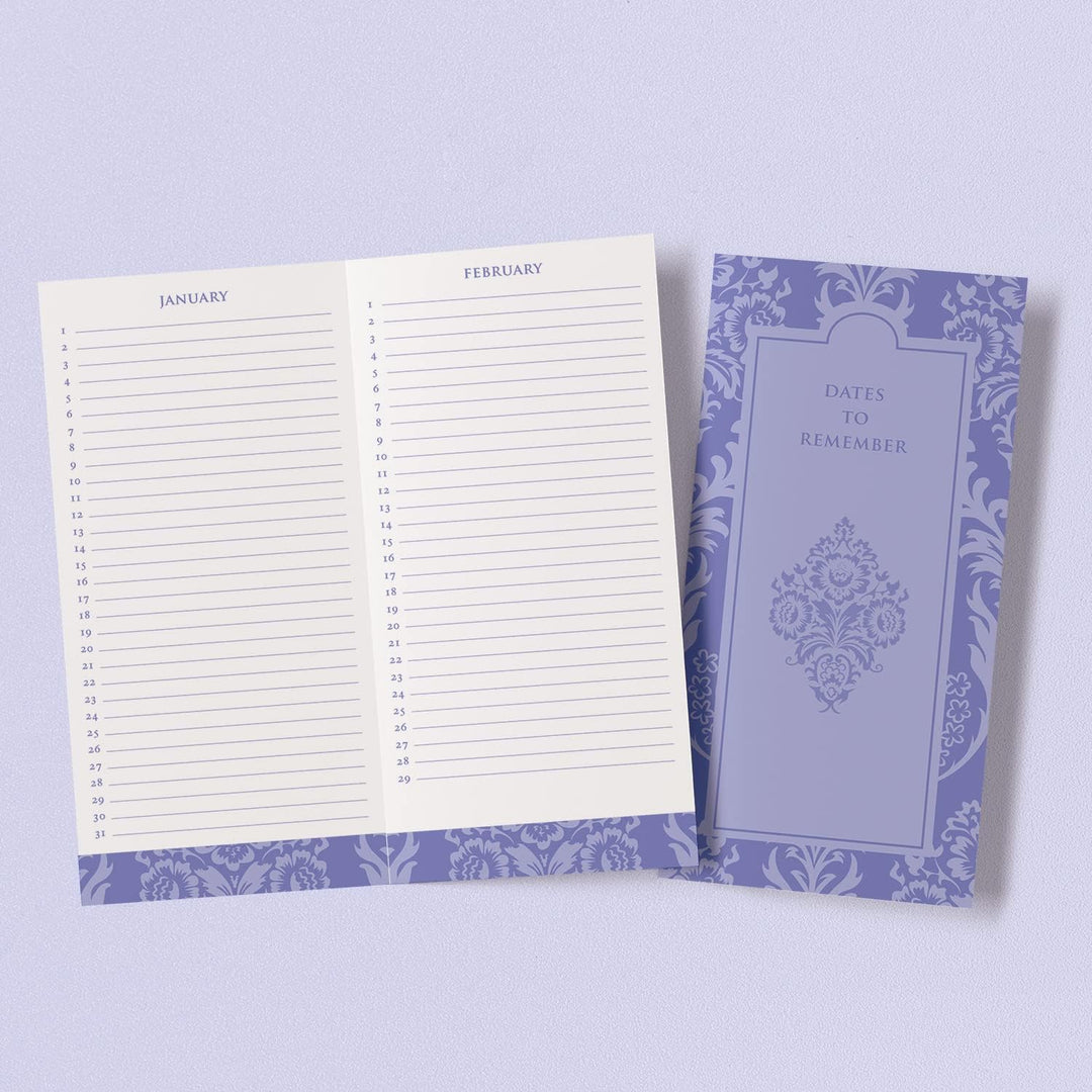 Designer greetings 711-00005-000 Grusskarten-Organizer-Box mit Trennwänden und Kalender, dekoratives