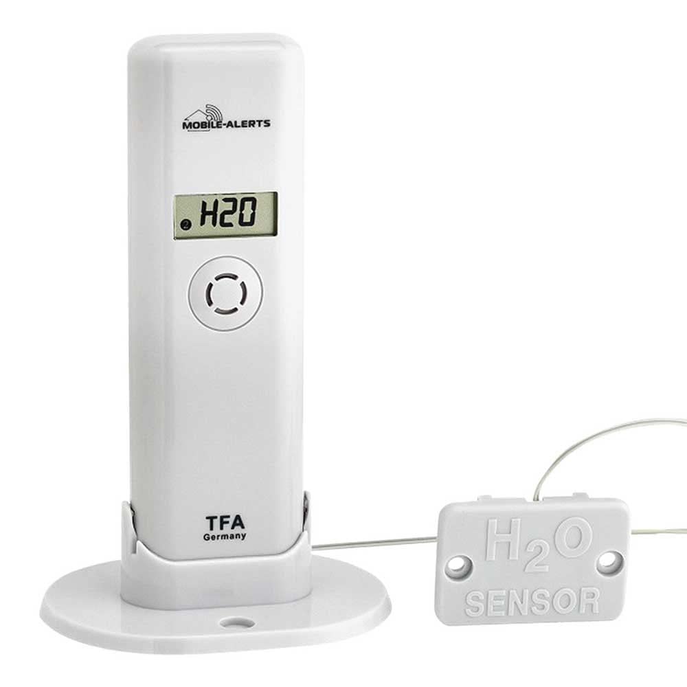 TFA Dostmann Weatherhub Thermo-Hygro-Sender, mit Wassermelder, Smart Home, Abruf der Daten über Smar
