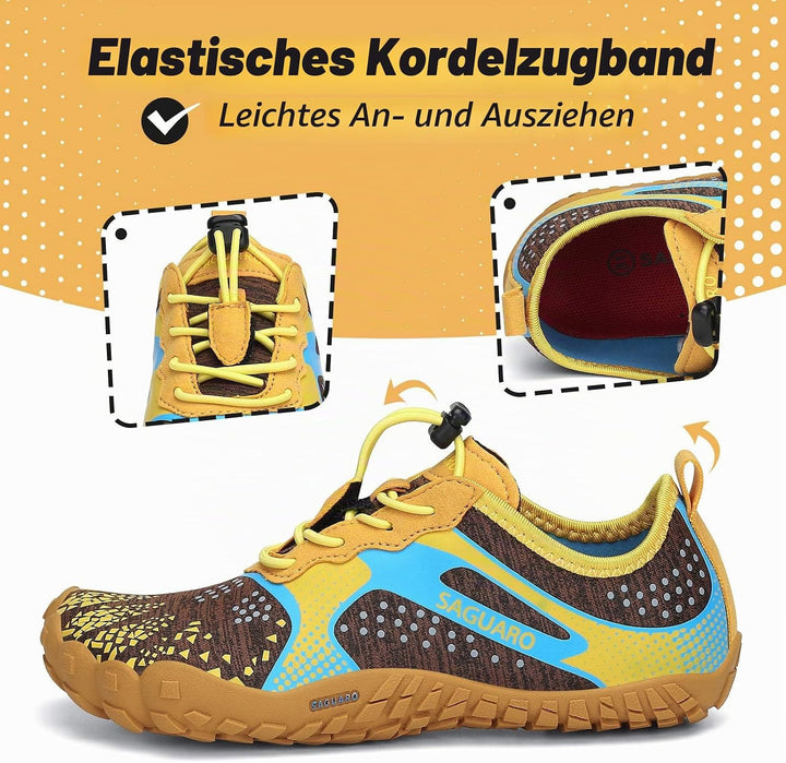 SAGUARO Unisex-Kinder Barfussschuhe Schnell Trocknend Wanderschuhe Leicht Laufschuhe Gr.24-36 24 EU