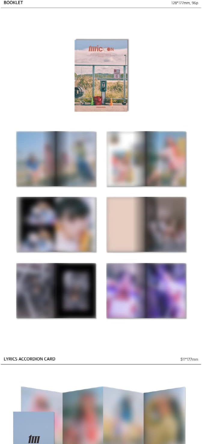 DREAMUS MAMAMOO MIC ON 12. Mini-Album Hauptversion CD + Poster + Booklet + Liedtext Akkordeonkarte +