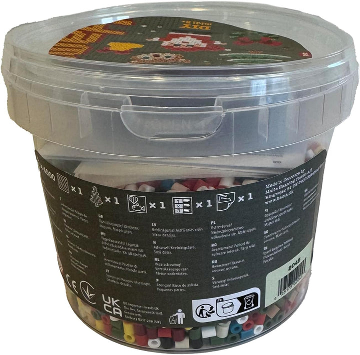 Hama 2045 Midi Bügelperlen Geschenkset Weihnachten, 4000 Perlen