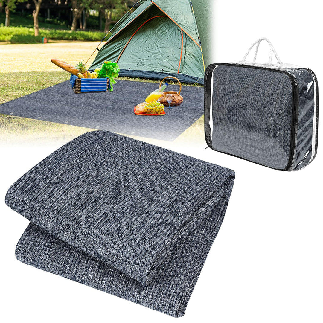 Vorzeltteppich 400x500cm Camping Teppich Outdoor rutschfest Waschbare Markisenteppich Zeltteppich Vo