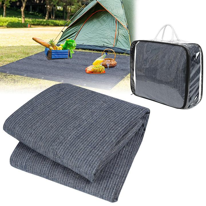 Vorzeltteppich 400x500cm Camping Teppich Outdoor rutschfest Waschbare Markisenteppich Zeltteppich Vo