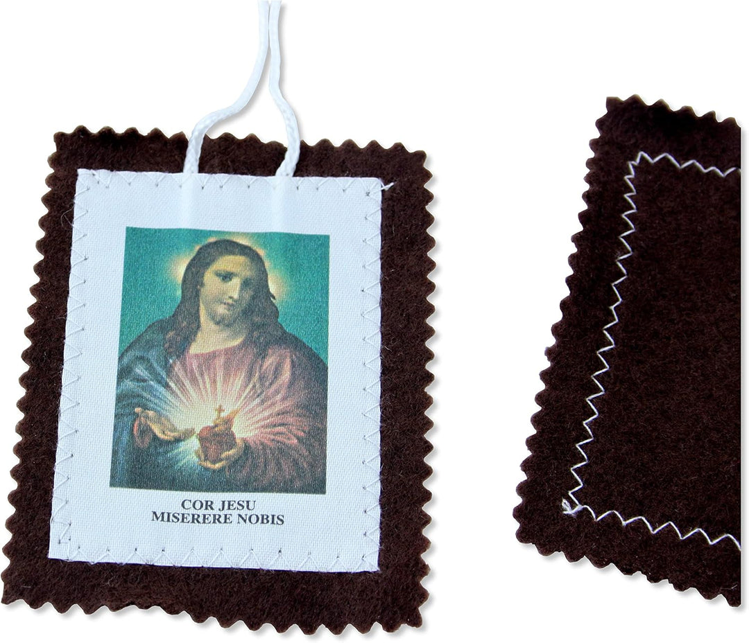 Schädel aus Stoff Unserer Lieben Frau von der Karmine oder Karmel - 8,5 x 6,5 cm - Set 10 Stück (gro