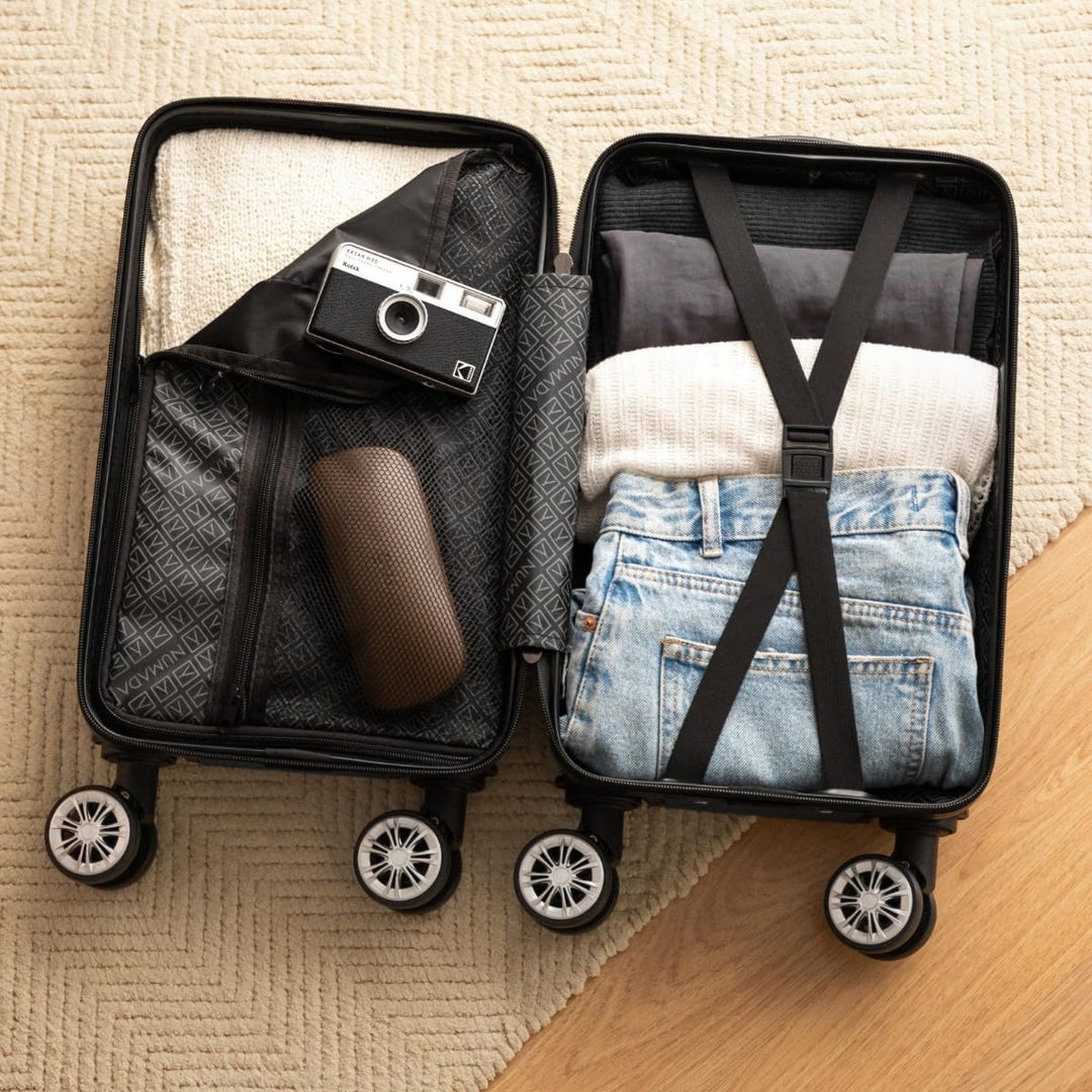 NUMADA - Reisekoffer Kabine 40 x 25 x 20 cm (20 l) Upfly Underseat 16 XXS mit abnehmbaren Rädern, Ka