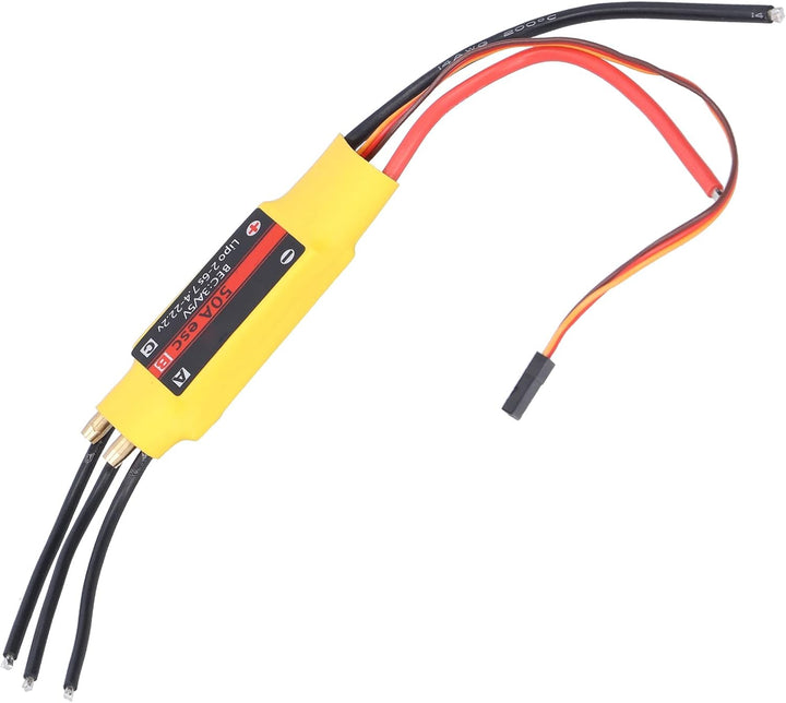 ciciglow Elektronischer Geschwindigkeitsregler, 50A 2-Wege-RC-Boot-Regler für RC-Bootsmodell