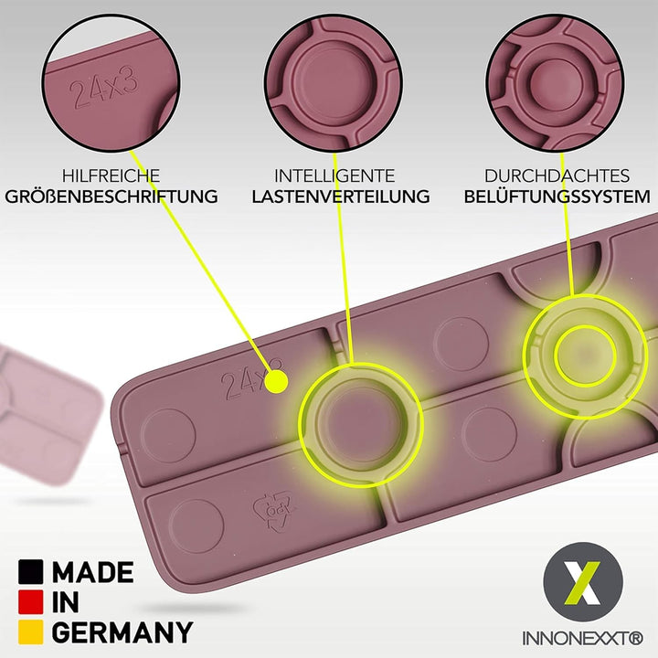 INNONEXXT® Premium Verglasungsklötze | 8mm - 24x100 500Stk. | Made in Germany | Unterlegplatten, Abs