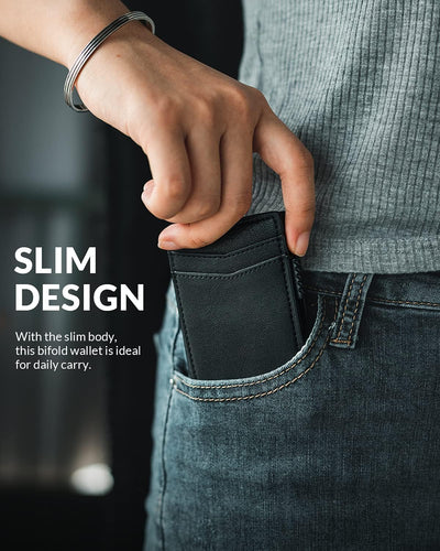 VULKIT Kreditkartenetui Leder Kartenetui RFID Blocking Automatische Pop Up Visitenkartenetui für Kar