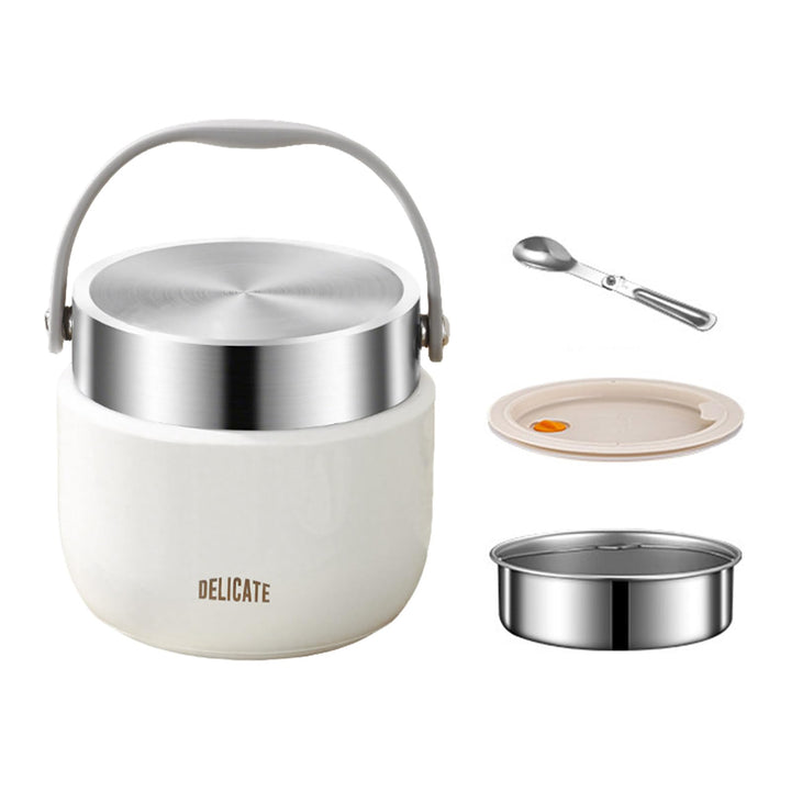 1200ml Thermobehälter für warme Lebensmittel, Thermo-Essenbehälter aus Edelstahl mit Griff, Thermos