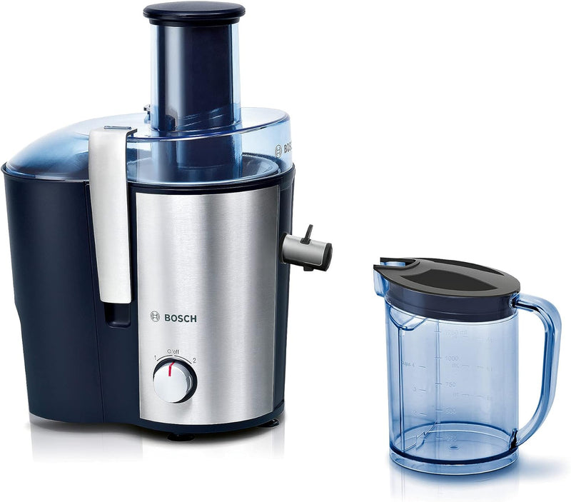 Bosch Entsafter VitaJuice 3 MES3500, elektrische Saftpresse für Obst und Gemüse, grosser Einfüllscha
