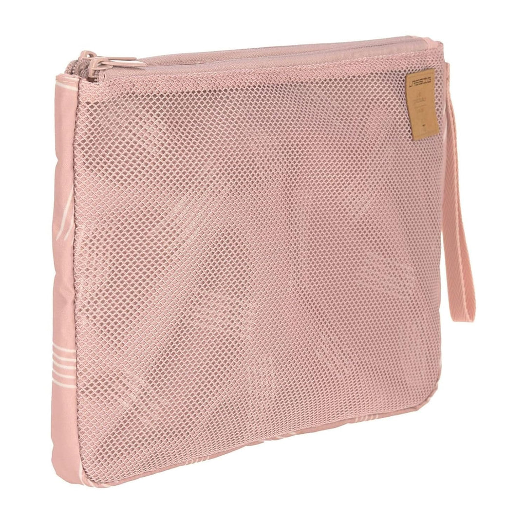 LÄSSIG Baby Windeltasche mit Wickelunterlage für unterwegs/Casual Changing Organizer Soft Stripes Ro