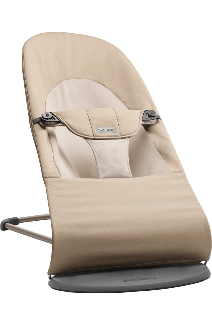 BabyBjörn Babywippe Balance Soft, Gewebt, Khaki/Beige