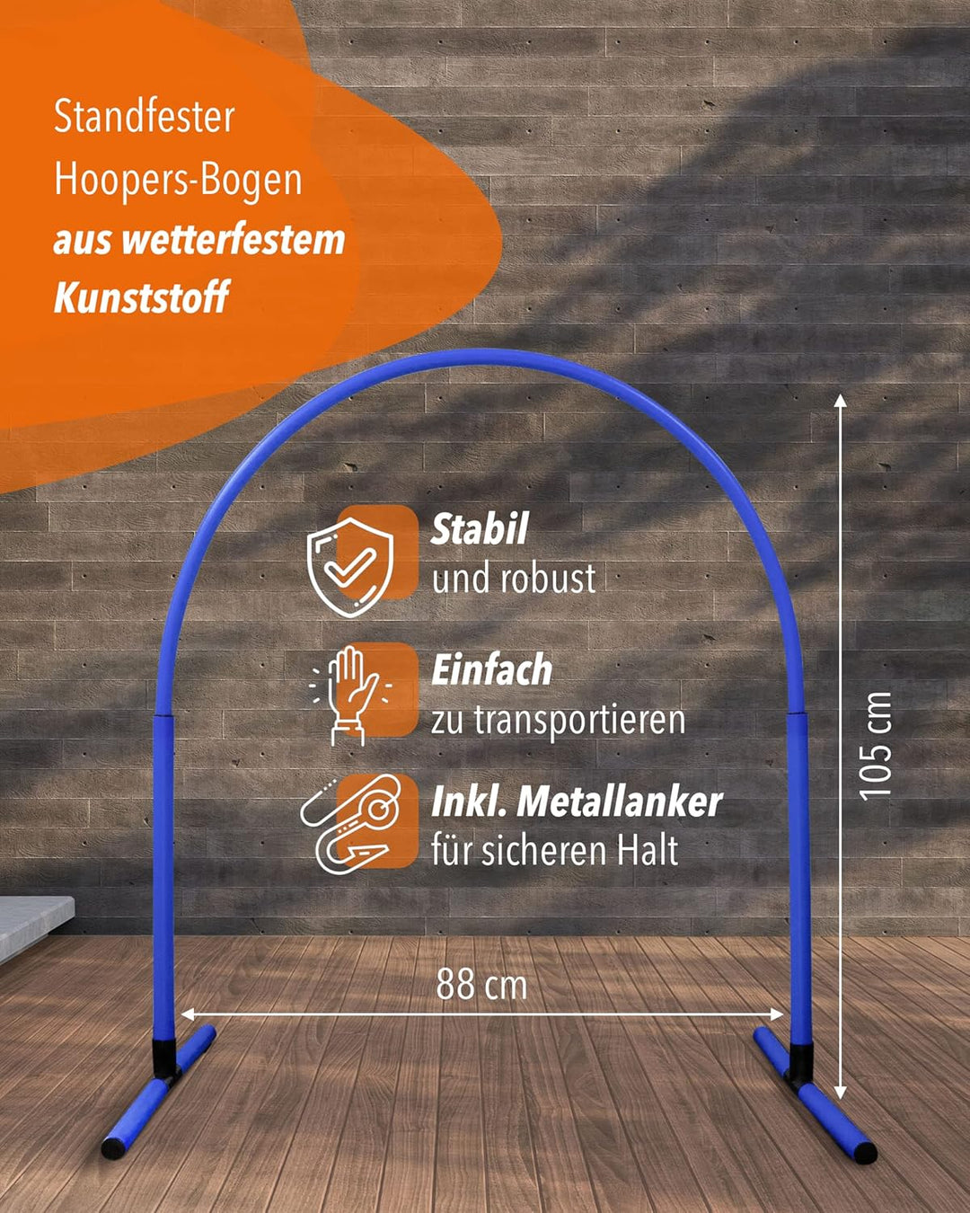 Hoopers Hoop – wetterfest, VDH-konform & farbig – mit Stecksystem für sicheres Hundetraining – aus r