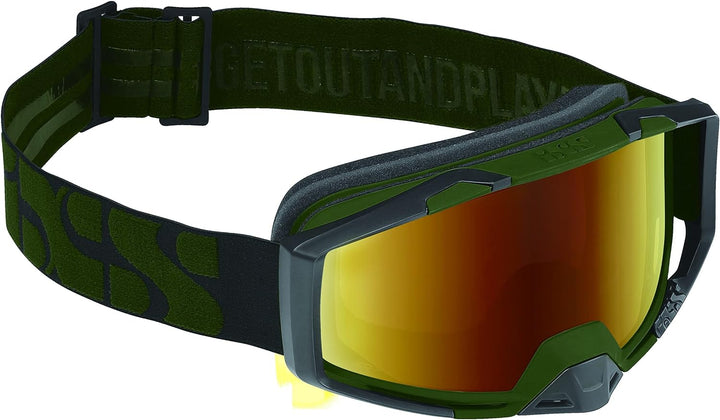 IXS Hack Goggles oliv/gold