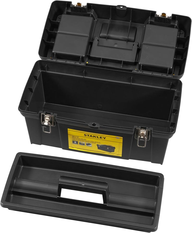 Stanley Werkzeugbox / Werkzeugkoffer Millenium (19", 49x26x25cm, herausnehmbare Ablage, Box mit zwei