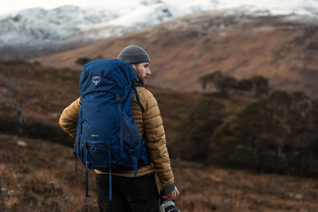 Osprey Rook Herren Rucksack O/S - Fassungsvermögen 50L Astology Blue/Blue Flame, O/S - Fassungsvermö