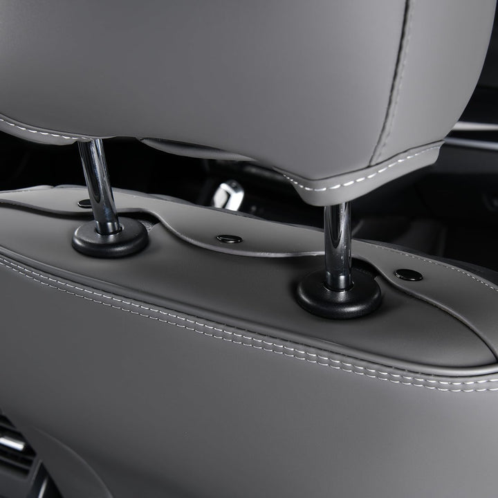 FLORICH Autositzbezüge Leder, Vorder- und Rücksitzbezüge, 5 Stück, komplettes Set, universell passen