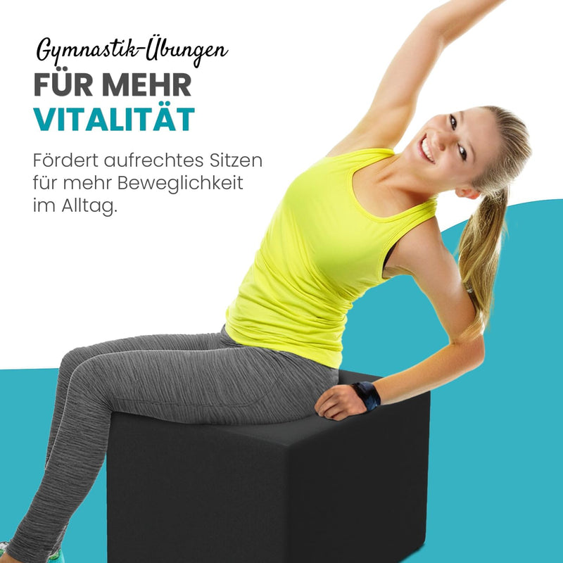 maxVitalis Orthopädischer Bandscheibenwürfel, Stufenlagerungswürfel zur orthopädischen Stufenlagerun