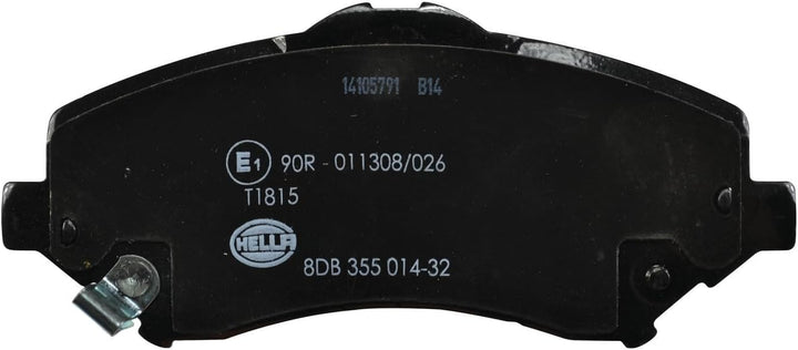 HELLA PAGID 8DB 355 014-321 Bremsbelagsatz - T1815 - Dicke/Stärke: 18.8mm - Bremssystem: Bosch - mit