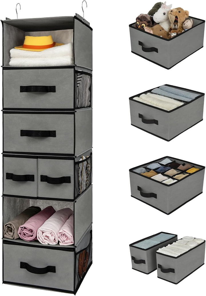 GRANNY SAYS Hängeorganizer Tür mit 4 Taschen und Kleiderschrank Organizer Hängend