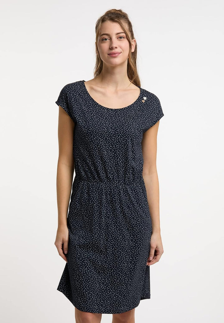 Ragwear LILITHE Damen Frauen Kurzarmkleid,Kleid,Freizeitkleid,Sommerkleid,Shirtkleid,Kurzarm,Gummizu