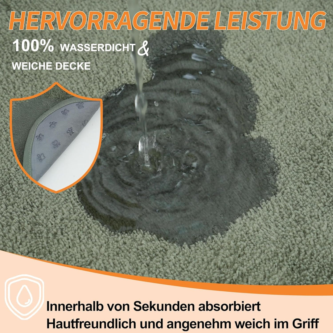 Waschbare Hundepads 91x122 cm 3er Set，Waschbare Haustier-Urinunterlage Schnell Absorbierend, Wasserd