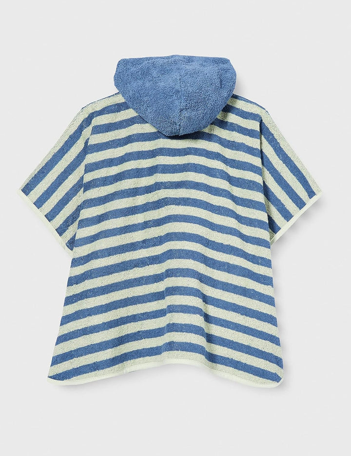 Sterntaler Baby Badeponcho mit Kapuze, Esel Emmilius, Einheitsgrösse, Baumwolle, Grün/Blau