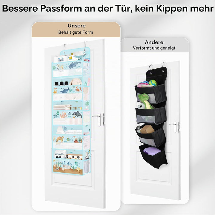 Clastyle Meereslebewesen Tür Hängeaufbewahrung Fisch Hängeorganizer für Camping Bad Schrank Schlafzi
