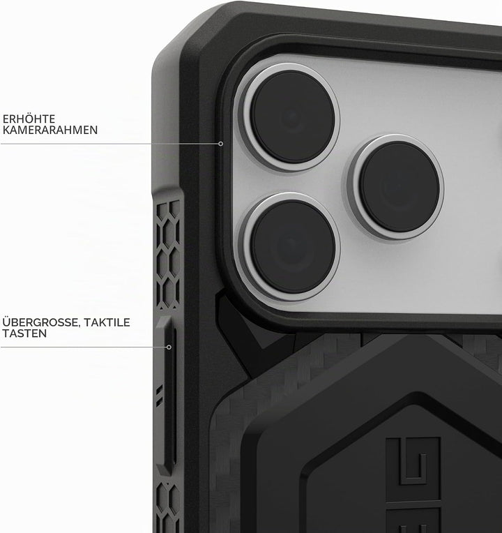 URBAN ARMOR GEAR Monarch Pro Case kompatibel mit Apple iPhone 17 Pro Hülle (Wireless Charging/Magnet