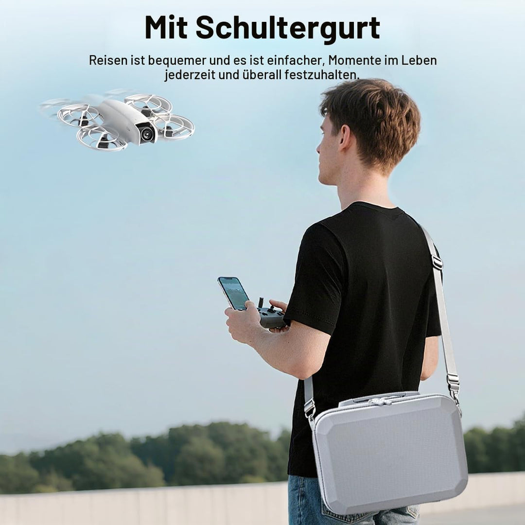 Wasserdichtes Koffer für DJI Neo Fly More Combo Tragbare Tasche, Wasserdicht Tragetasche für DJI Neo